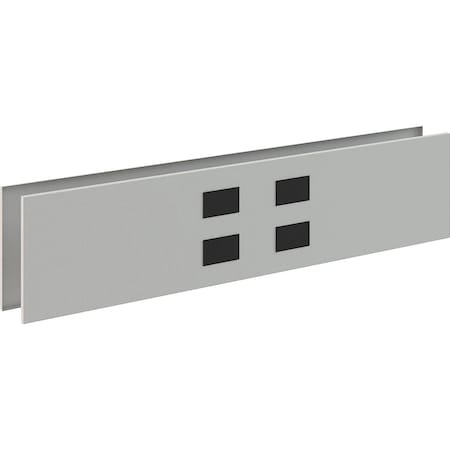 Global Industrial Base & Cover Raceway, 6959DP Series, 3 ft W 695918DP